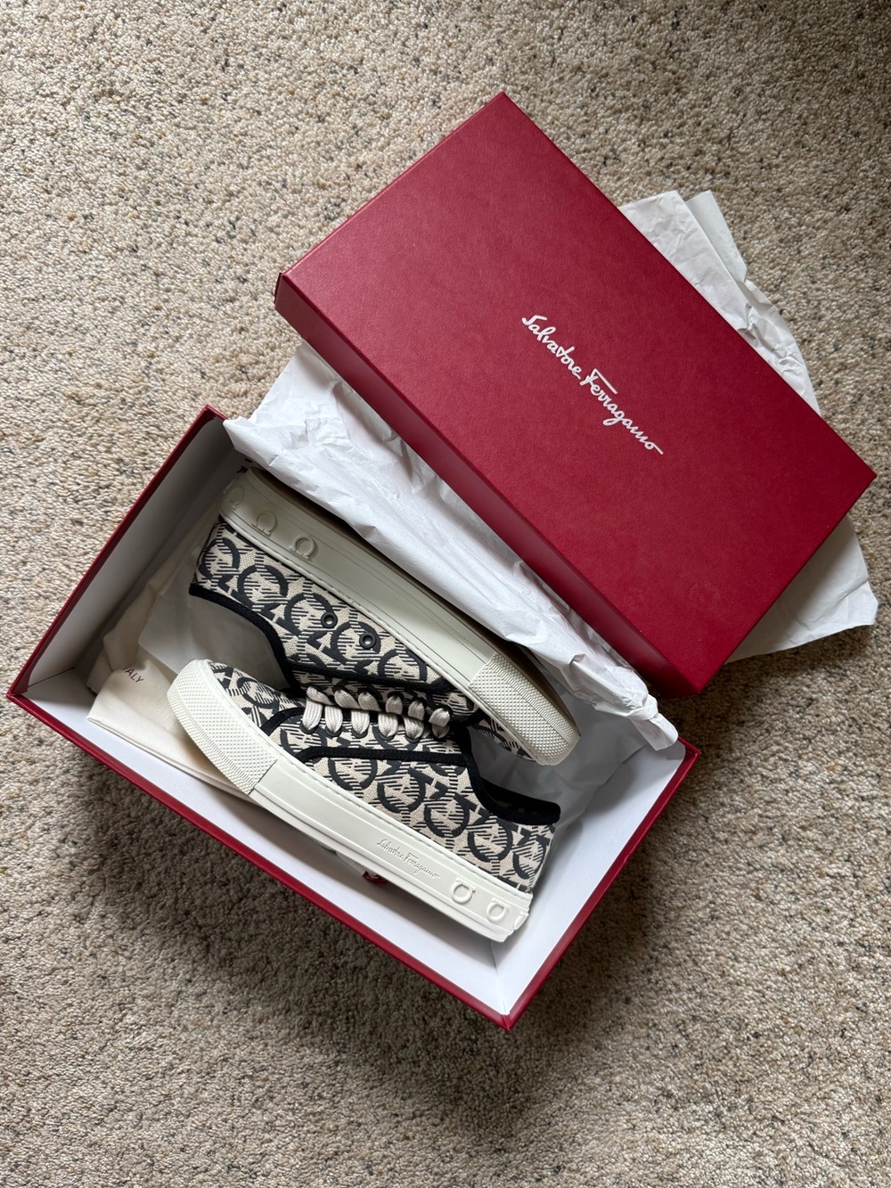 Salvatore Ferragamo Wimbledon sneakers